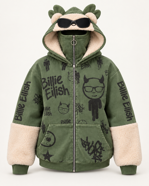 Billie Eilish Ski Mask Hoodie
