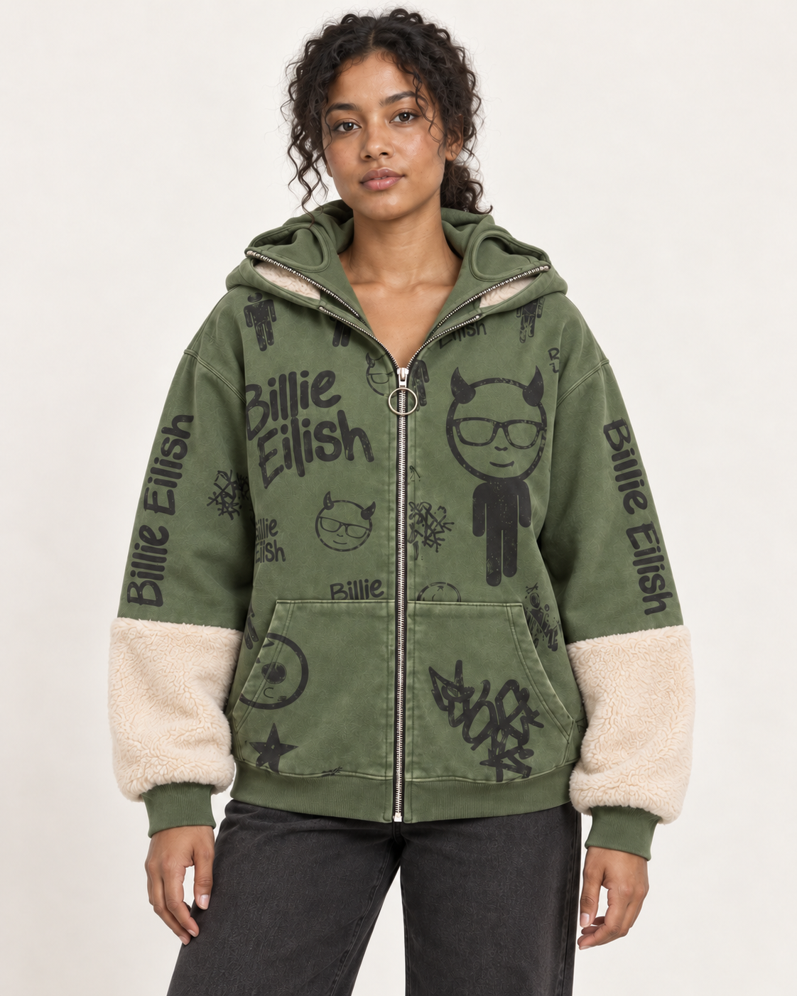 Billie Eilish Ski Mask Hoodie